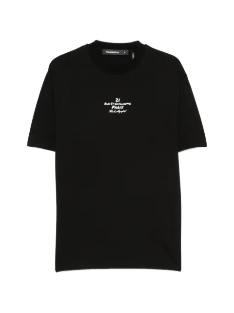 Karl Lagerfeld crew-neck cotton T-shirt Black 755136563225