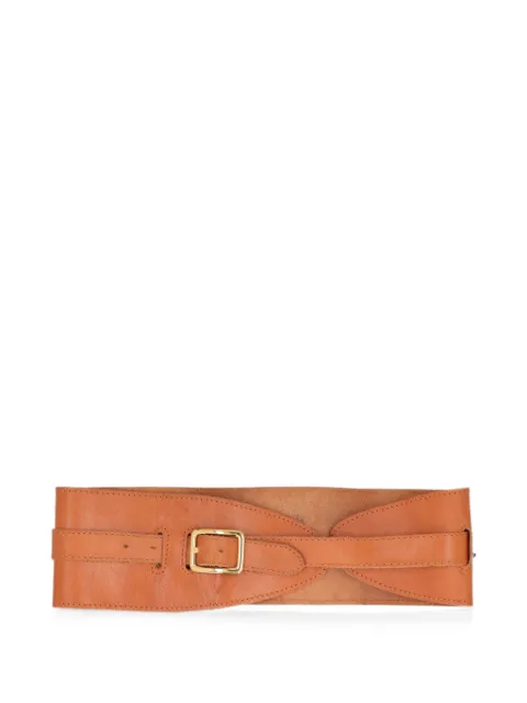 Walter Albini buckle-fastening leather belt Brown W27526136