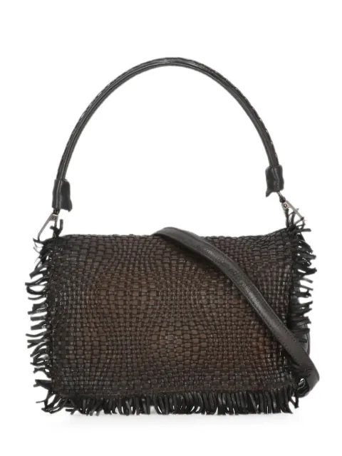Reptile's House Anfora woven shoulder bag Brown H470ANFORACIOK