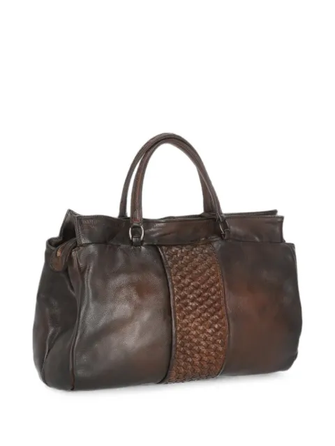 Reptile's House braided leather tote bag Brown H879CUBETRXTERRADARK