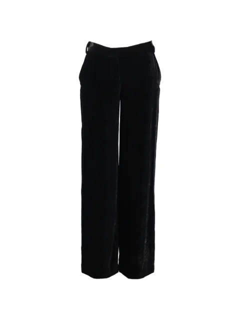 Ferragamo Pre-Owned velvet trousers Black CVM2686