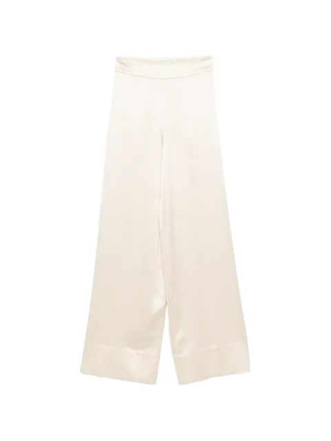 JOSEPH Dijon elasticated-waistband palazzo pants Neutrals JF009950