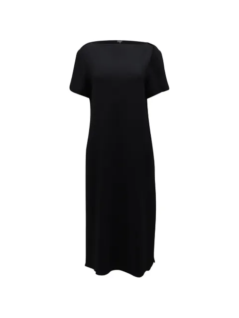 Theory crepe shift midi dress Black NAPPUGBCL199120W