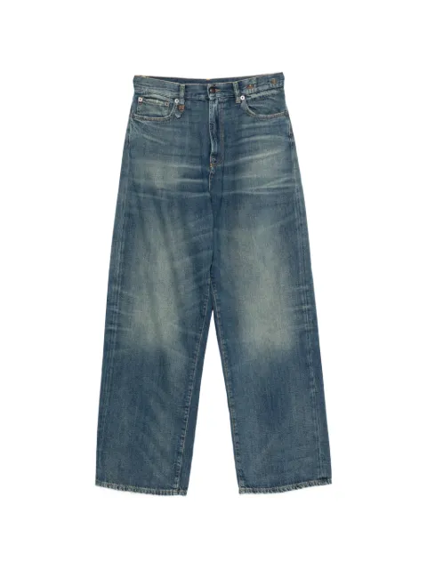 R13 faded-effect wide-leg denim jeans Blue R13WD065D476B