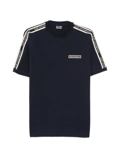 Ea7 Emporio Armani Logo Series tape-detail T-shirt Blue 7M002189AF10373