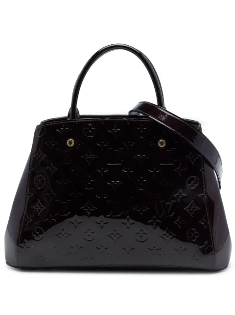 Louis Vuitton Pre-Owned 2015 Monogram Vernis Montaigne MM satchel Purple SVB62U5AN3JL9E3R