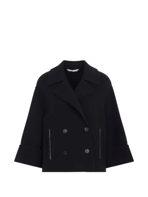 Peserico double-breasted coat Blue A21080E03197