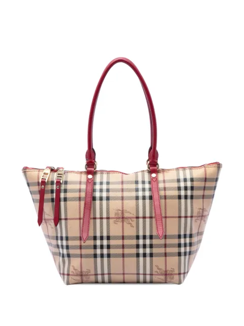 Burberry Pre-Owned 2000-2017 Small Haymarket Check Coated Canvas Salisbury tote bag Neutrals PQ87B3D4ZWV1XCW3