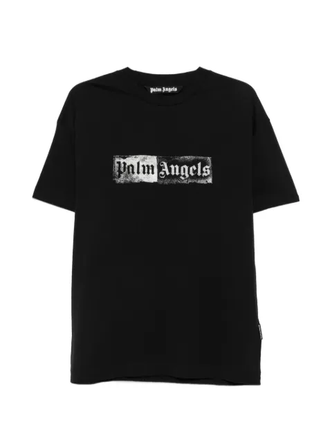 Palm Angels Stamp Logo short-sleeve T-shirt Black PAMAA001JR0051003