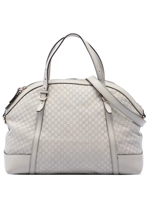 Gucci Pre-Owned 2016-2026 Large Microguccissima Nice Dome satchel White NJ9CUI01FYQ5W5CN