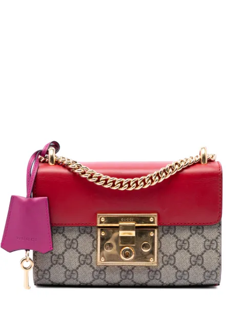 Gucci Pre-Owned 2016-2026 Small GG Supreme Padlock crossbody bag Neutrals LPG98DZIEOV5V0CB