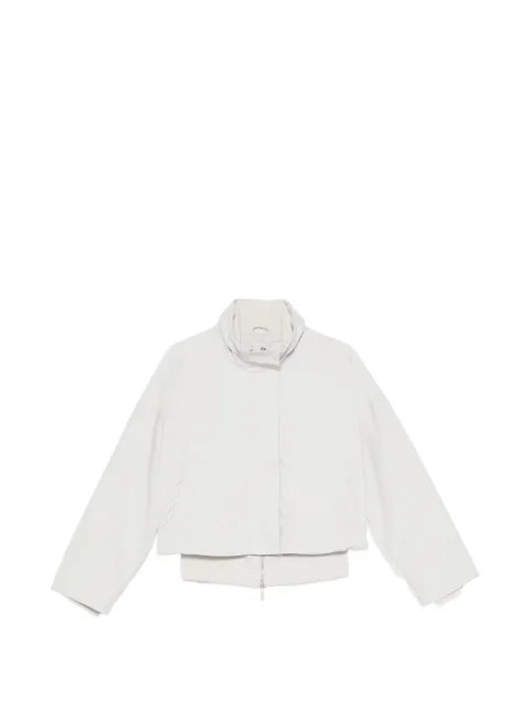 Emporio Armani blouson jacket in brushed techno cotton with a metal zipper Neutrals EW004269AF24394