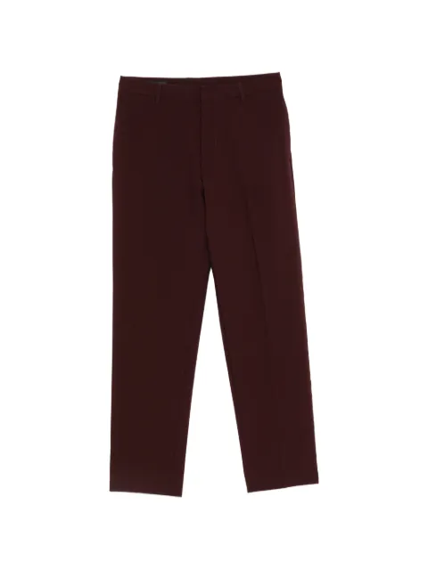 Emporio Armani pressed-crease straight-leg trousers Purple EM006775AF28011