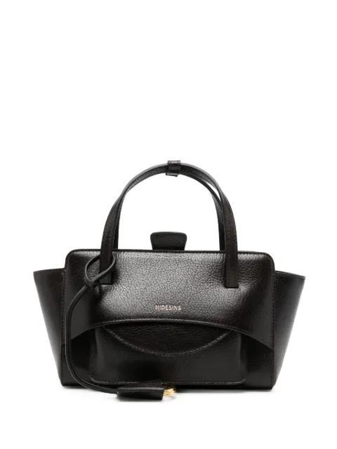 HIDESINS grained leather tote bag Brown FL13LGTMR