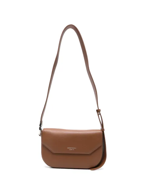 Emporio Armani 1981 grainy leather shoulder bag Brown EW005666AF29459