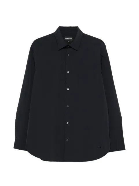 Emporio Armani regular fit shirt in stretch fabric Blue EM006690AF27876