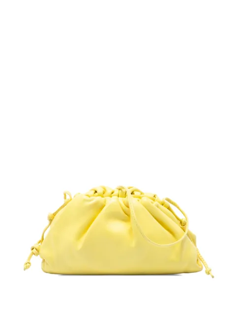 Bottega Veneta Pre-Owned 2012-2026 Lambskin The Mini Pouch crossbody bag Yellow K29X1VVO7S8GRDWT