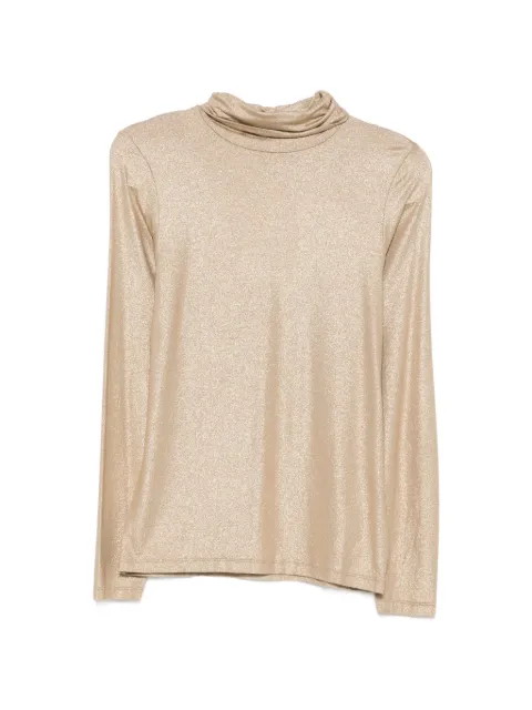 Majestic Filatures metallic-effect long-sleeve top Neutrals M014FTS011