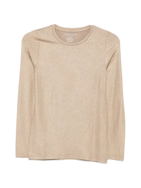 Majestic Filatures metallic long-sleeve T-shirt Neutrals M014FTS008