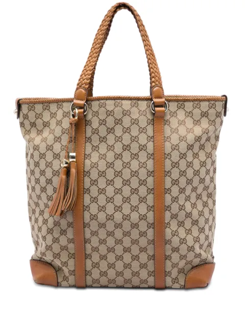 Gucci Pre-Owned 2016-2026 Large GG Canvas Marrakech tote bag Neutrals I1DHE58Z80EE8180