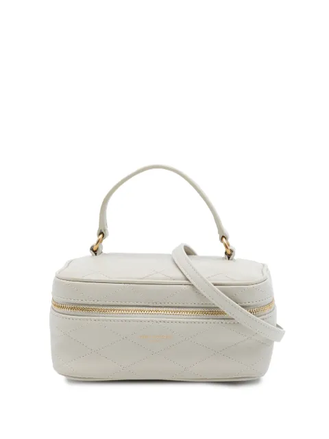 Saint Laurent Pre-Owned 2021 Mini Quilted Lambskin Gaby Vanity Bag satchel White HUUDEQOHKSZZIAWL