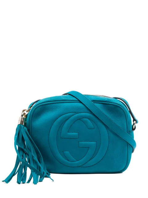 Gucci Pre-Owned 2016-2026 Nubuck Soho Disco crossbody bag Blue FDWCZWQ2HHGG5J4D