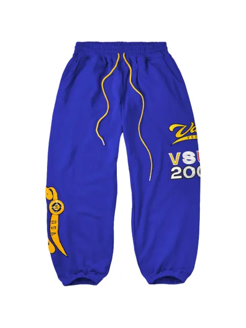 Vale Forever Public graphic-print drawstring track pants Blue VAL320
