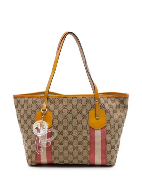 Gucci Pre-Owned 2016-2026 GG Canvas Web Jolie tote bag Neutrals E70Y12CI8J9PM0QR