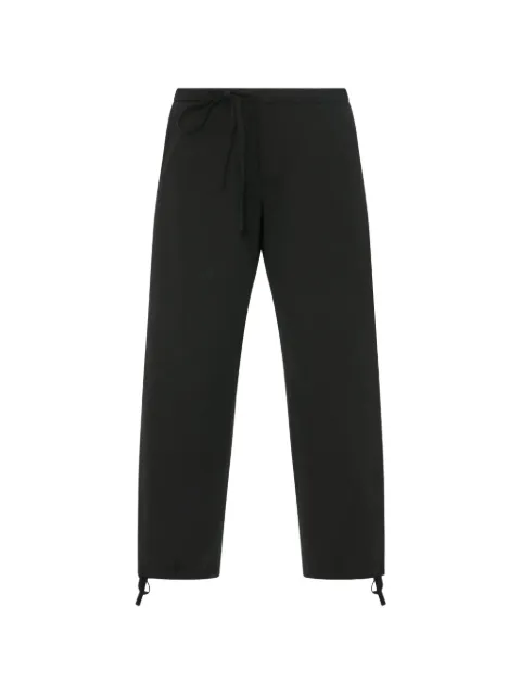 6397 drawstring-ankle wool-twill trousers Black NP444B