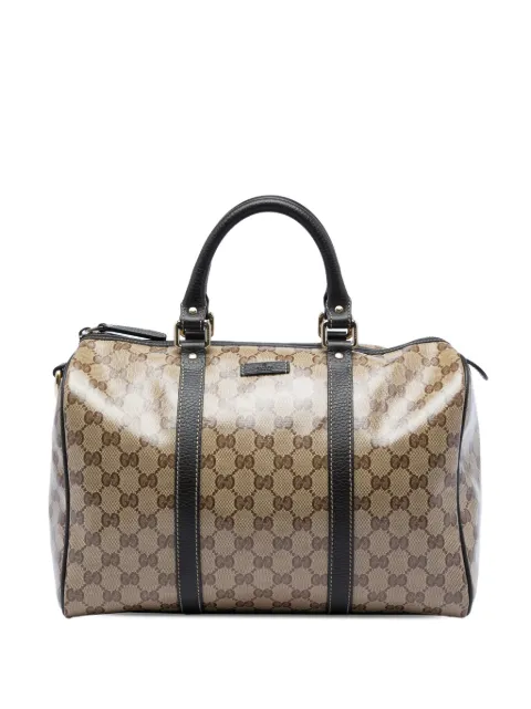 Gucci Pre-Owned 2016-2026 Medium GG Crystal Joy boston bag Neutrals 9ARJNZR7WJMMU22I
