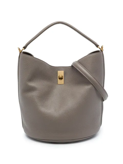 Celine Pre-Owned 2021 Supple Grained Calfskin 16 bucket bag Brown 8Z3D56QRA2MOLGSI