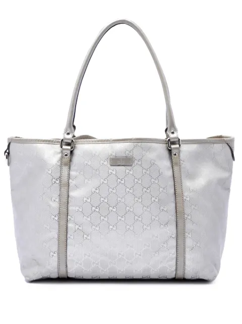 Gucci Pre-Owned 2016-2026 Medium GG Imprime Joy tote bag Silver 7DC08529KFLV638I