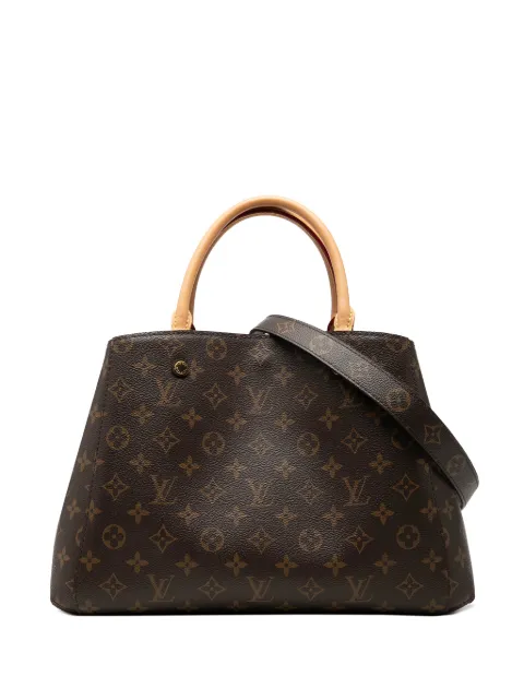 Louis Vuitton Pre-Owned 2019 Monogram Montaigne MM satchel Brown G9P01N3S7FAYP8IY
