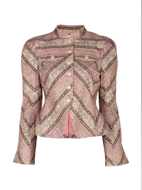 Cinq A Sept Avril paisley-print jacket Pink ZJ102612259Z