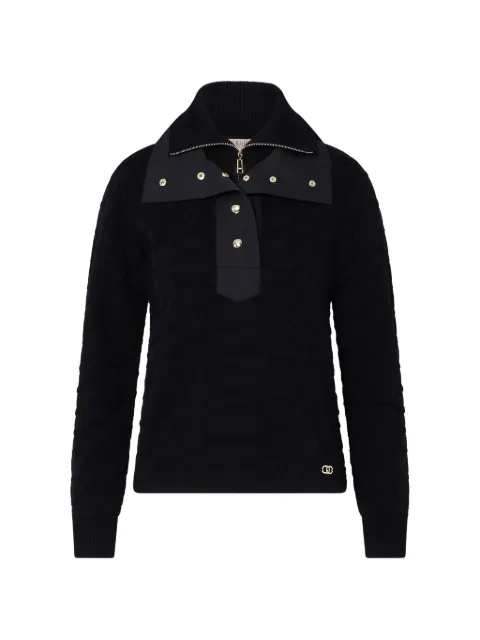 LIU JO crocodile-jacquard sweater Black TF6229MS49I