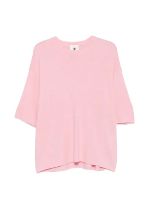 The Garment Como short-sleeve knitted T-shirt Pink 21447