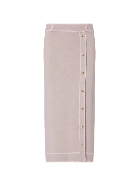 LIU JO midi skirt in silk blend Neutrals TF6179MS59L