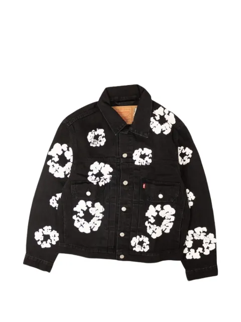 Denim Tears Type II print denim jacket Black DT834