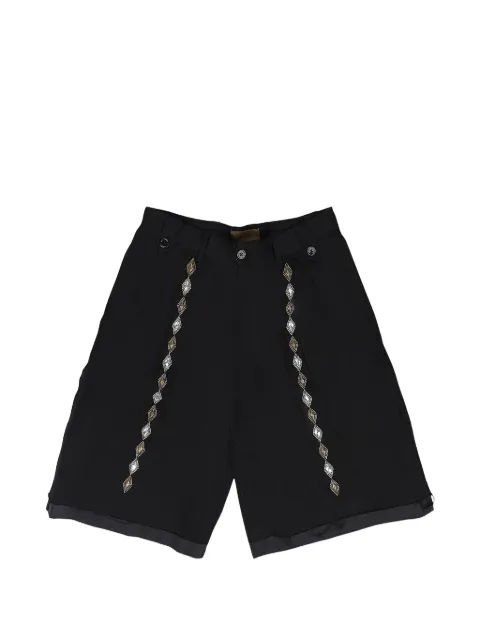 BIRTH OF ROYAL CHILD gemstone-embellished shorts Black BC25AWSP05BLAC