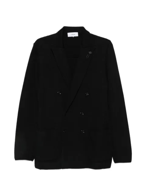 Lardini double-breasted knitted blazer Black CNLJM57AC67001