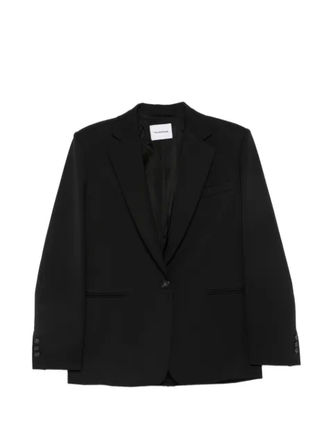 THE ANDAMANE single-breasted notched-lapels blazer Black T203011A