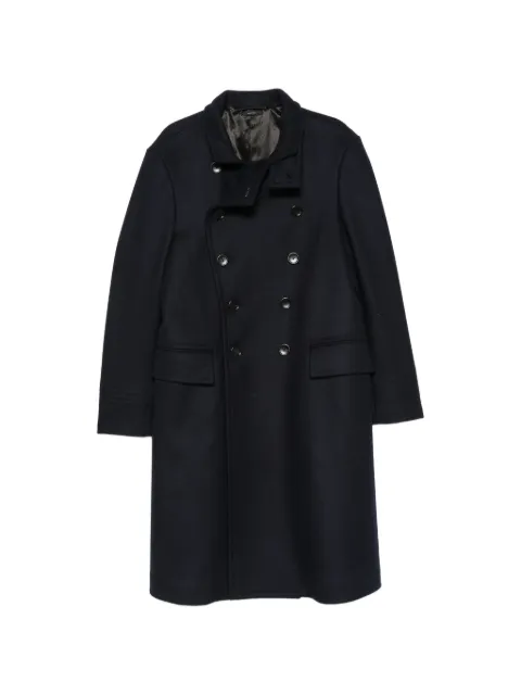 TOM FORD double-breasted buttoned coat Blue OCL007FMW064