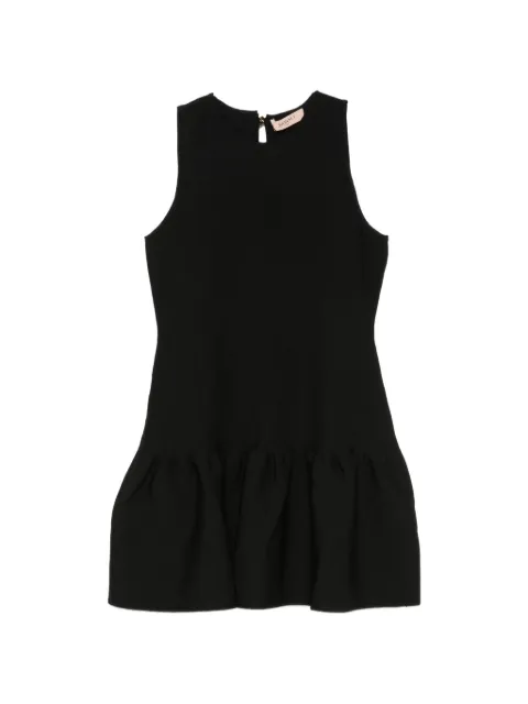 TWINSET short knitted skirt with flouce Black 262TP3144