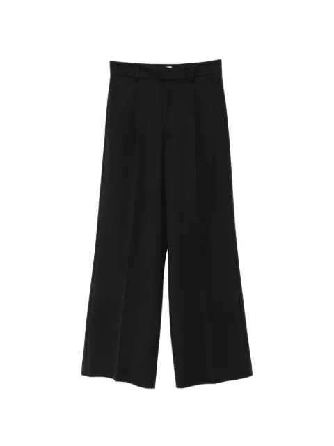 THE ANDAMANE pleated wide-leg trousers Black T200429ATNW070