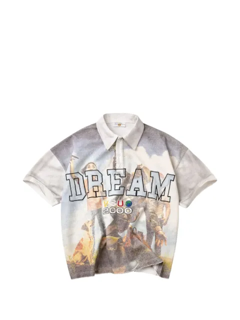 Vale graphic-print polo shirt White VAL325