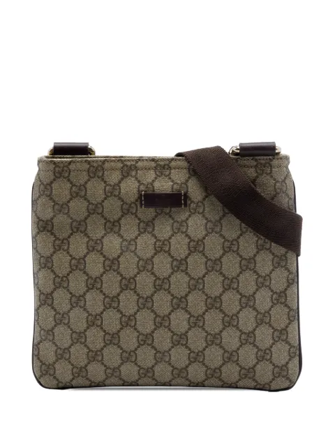 Gucci Pre-Owned 2016-2026 GG Supreme crossbody bag Neutrals DNBFWEAI8BW571DX