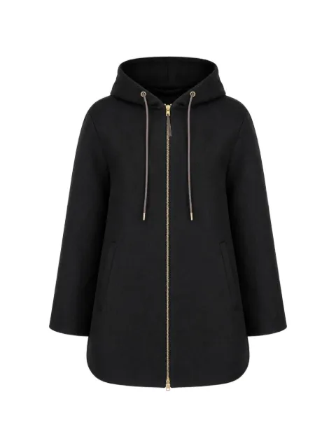 Herno Cocoon drawstring wool coat Black GC000596D3331388009300