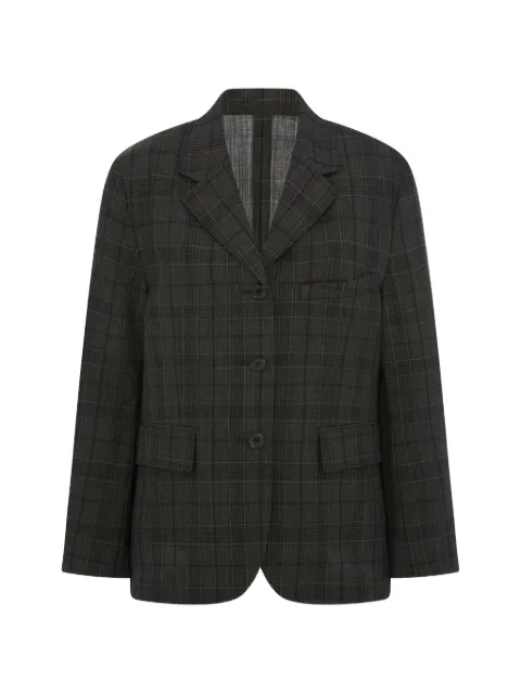 6397 Relaxed Sporting check-pattern blazer Grey NJ624B