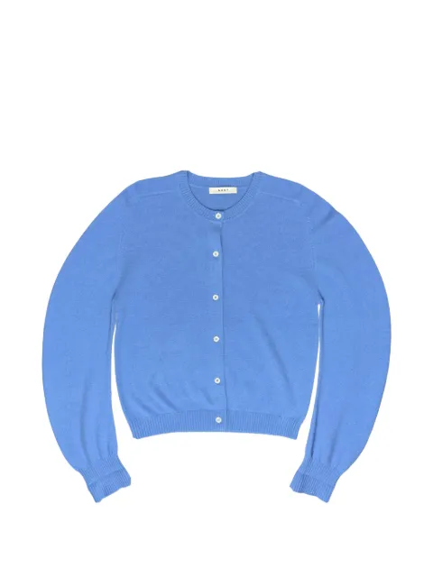 6397 crew-neck button-up cardigan Blue NSW767