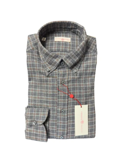 Luciano Barbera plaid flannel shirt Grey 15542071228136